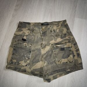 Camo Cargo Mini Skirt  Y2K Utility Streetwear